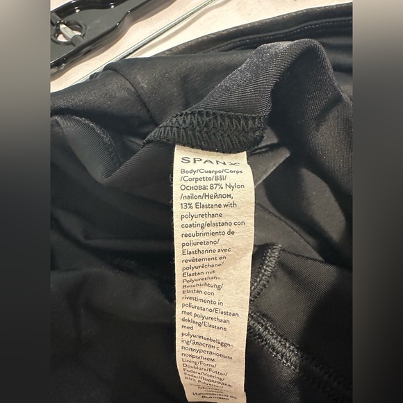 Spanx Leggings Women Large Faux Leather High Waisted Shaping Power Waist - Picture 5 of 6